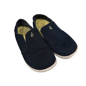 Navy Blue Olukai Mesh Slip-On Shoes For Kids - Lightweight & Breathable size 12